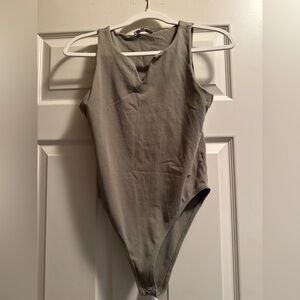 Women’s Sleeveless Gray One Piece